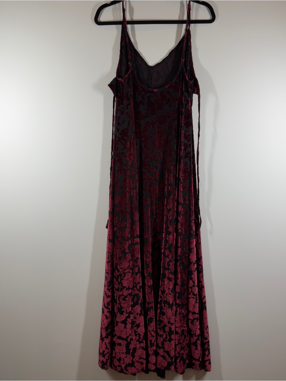 Free People Vibe With You Burnout Velvet Maxi Dress Size Large - Picture 5 of 7